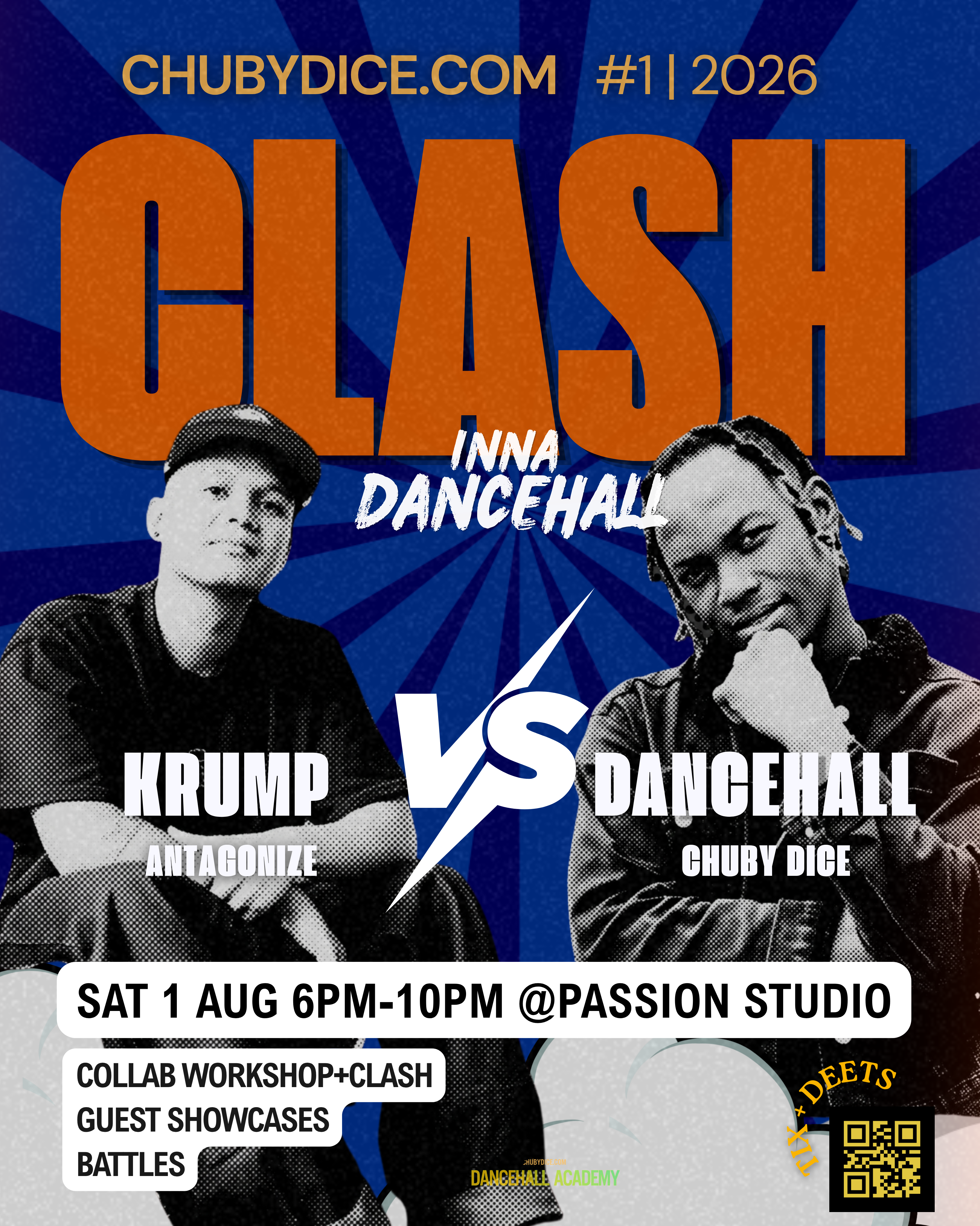Krump v Dancehall — Sat 1 Aug 2026