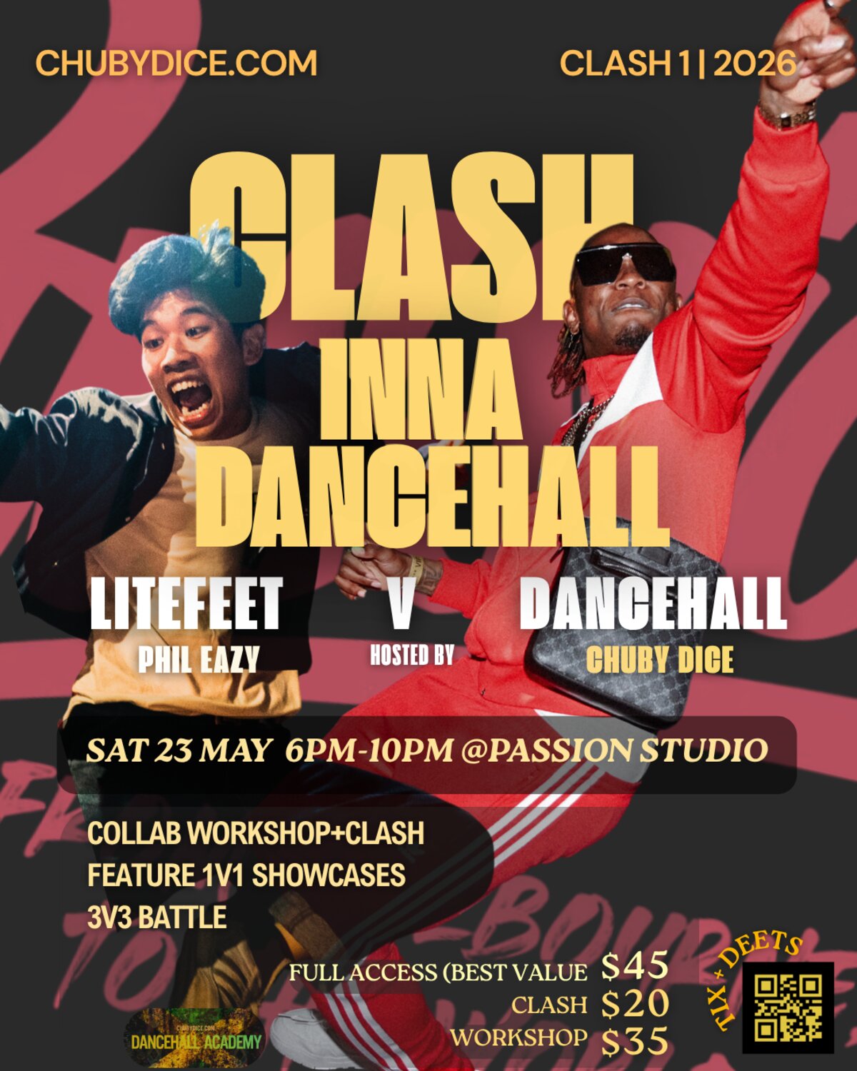 Litefeet v Dancehall — Sat 23 May 2026